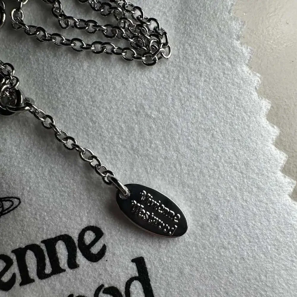 Silver Vivienne Westwood Necklace Silver B 123
